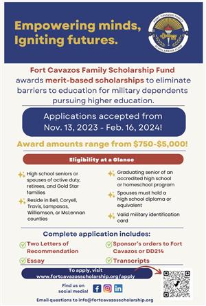 Fort Cavazos Family Scholarship